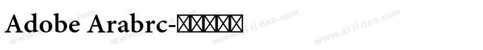 Adobe Arabrc字体转换
